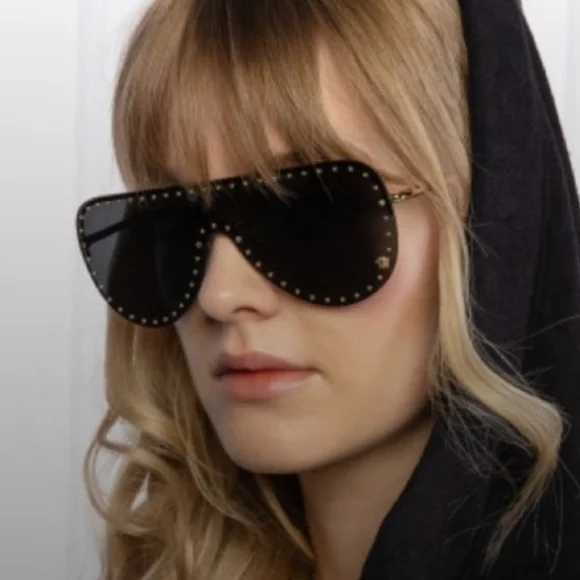 Sale✨️ Versace Gold Studded Aviator - Picture 2 of 14